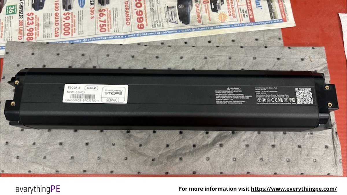 everything_PE_'s tweet image. The 600Wh (E3C0A) from Darfon Electronics is an e-Bike Battery

Learn more: ow.ly/HaB750YUEUR

#products #datasheet #quotation #ev #battery #manufacturing #powermanagement