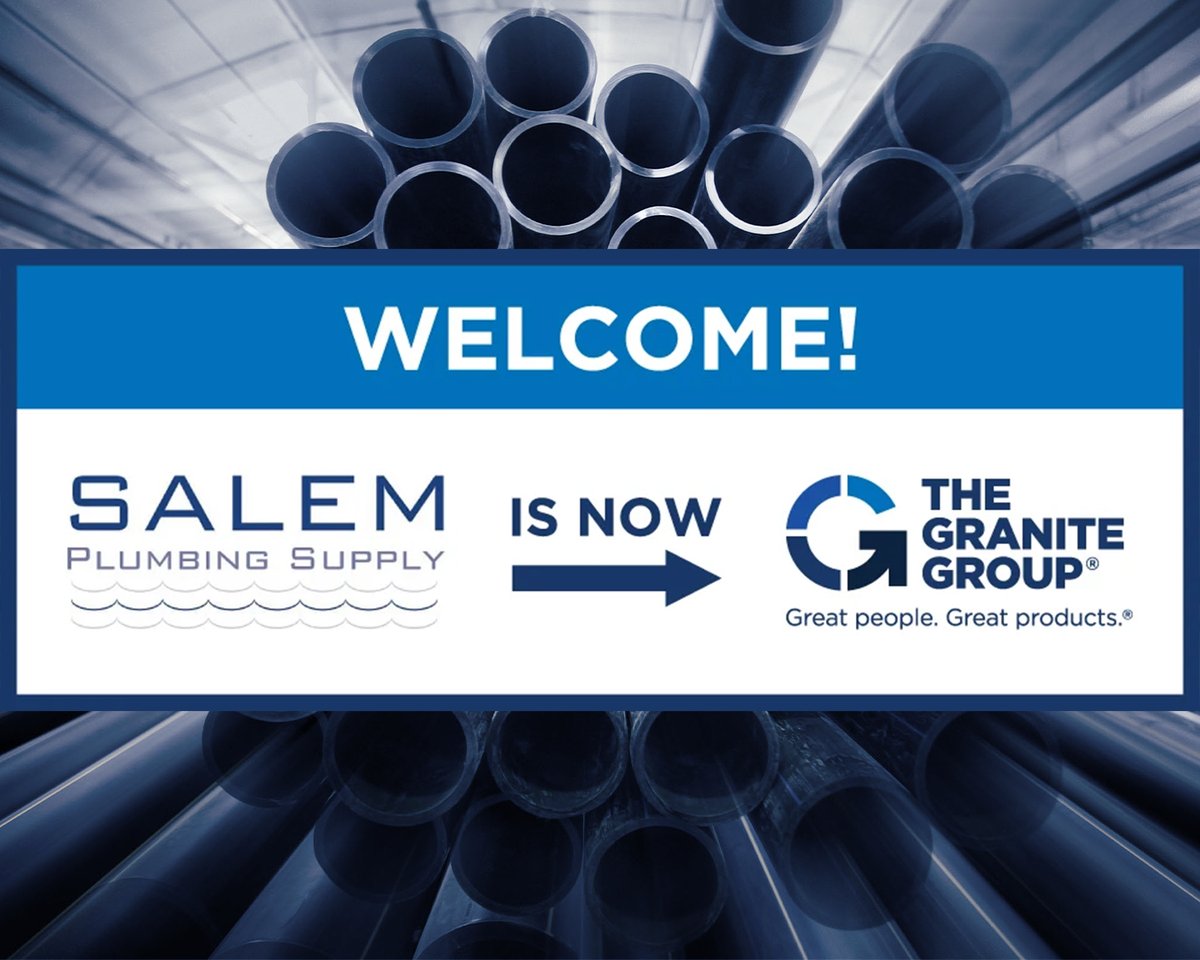 TheGraniteGroup's tweet photo. As of today, May 4th, all Salem Plumbing Supply locations are now operating as The Granite Group. TGG customers with an existing account can now use that account at these Northshore Massachusetts branches and showrooms:

Beverly, MA (Wholesale & Sink & Spout Showroom) – 97 River Street | 800-691-7473
Danvers, MA* (Wholesale Only) - 10 Newbury Street, Rte. 1 | 866-723-7473
Gloucester, MA (Wholesale Only) - 105R Maplewood Avenue | 866-986-747
Watertown, MA (Designer Bath Showroom Only) – 604 Pleasant Street | 800-499-2284

These locations have access to our complete line card and are receiving daily deliveries from our central distribution. All branches are open Monday-Friday, 7am – 4:30pm. We look forward to seeing you soon!!

*PLEASE NOTE: As part of the Danvers opening, The Granite Group in Peabody, MA has permanently closed and will be operating out of the newly remodeled, larger branch just a mile down the road at 10 Newbury Street, Danvers, MA 01923.