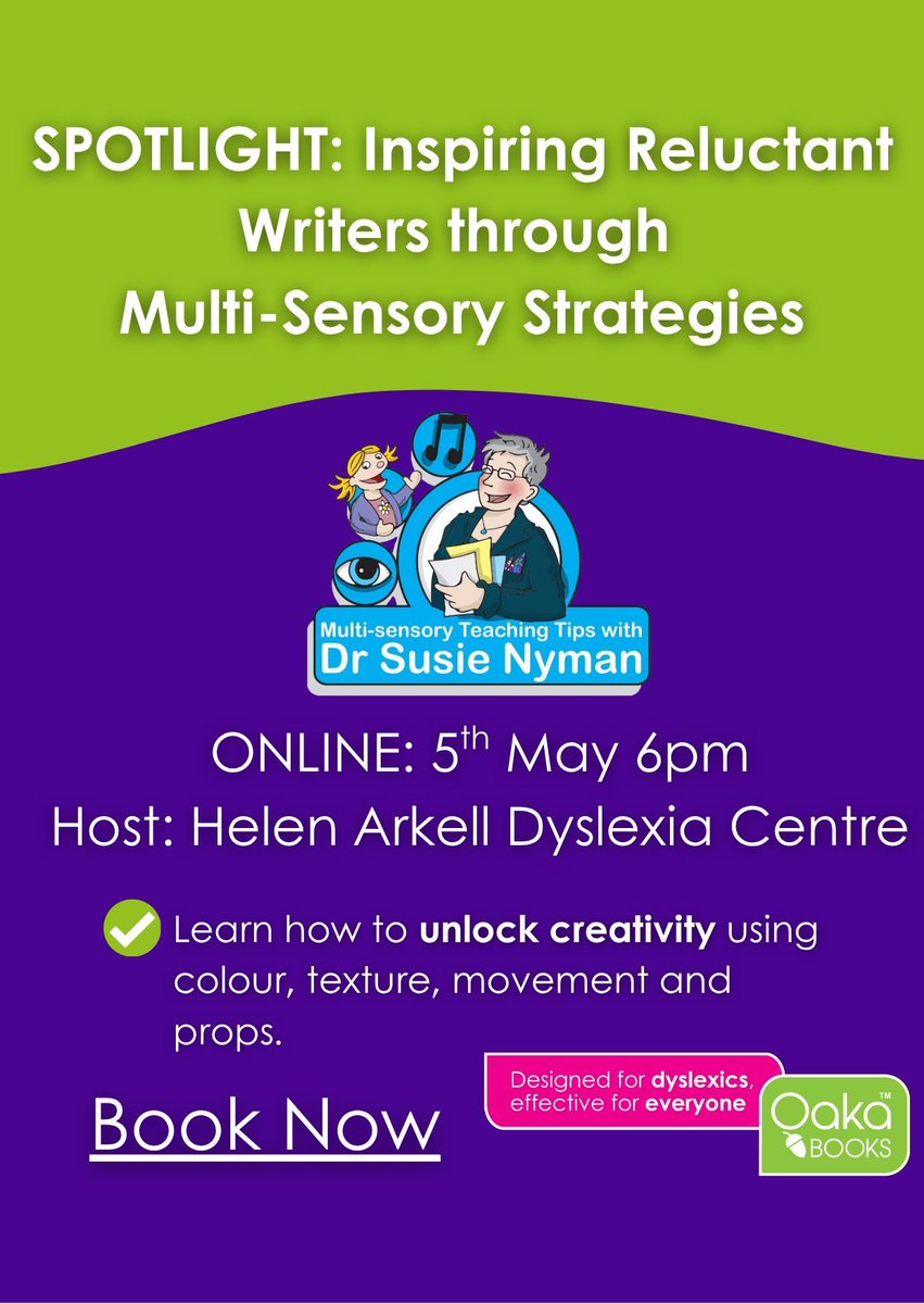 OakaBooks's tweet photo. It's tomorrow! ONLINE with the fabulous Dr Susie Nyman...be prepared to be inspired and transform your teaching. This is a great talk for teachers and parents alike, so grab your place now! https://t.co/13fPs8TSgh https://t.co/0iREOMqznv