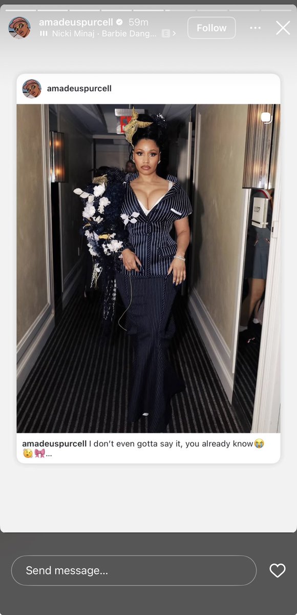 N8empire5's tweet image. 🚨Amadeus (photographer for Nicki Minaj’s 2025 Met Gala Look shared multiple photos and a video of her 2025 Met Gala on INSTAGRAM 👀