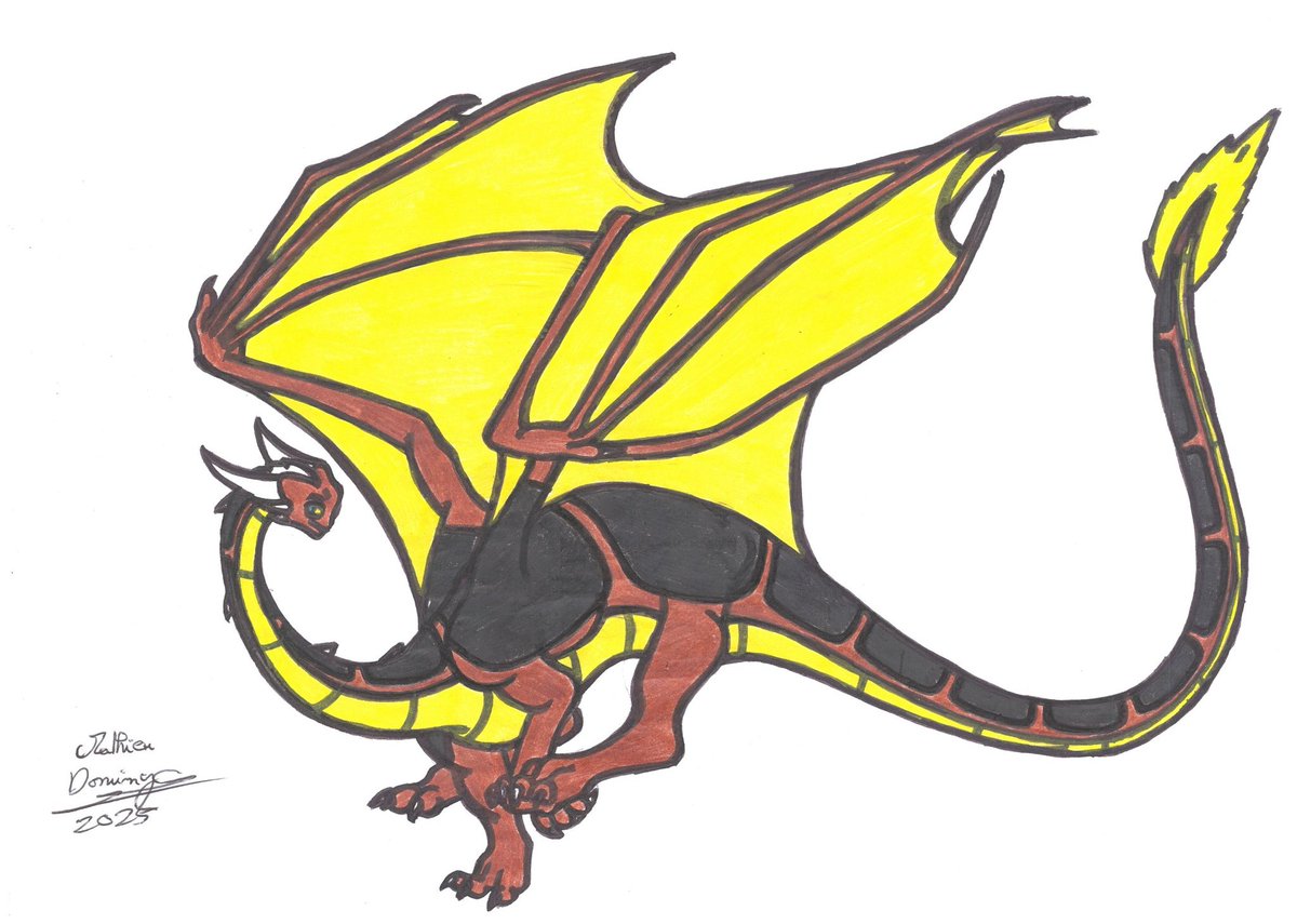 DoliusMath61350's tweet photo. @SleepyLilFox I really like it, by the way I was inspired by Kaa to draw a dragon. Let me introduce you to Kennth ^^ https://t.co/9jjMXqLO3B