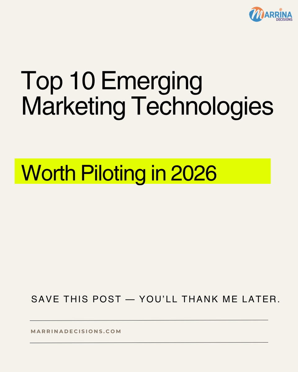 MarrinaDecisn's tweet image. 1/10
2026 MarTech shift:
❌ more tools ≠ more pipeline
✅ better systems = growth
10 MarTech tools actually worth piloting 👇
#MarTech #MarketingOps #RevOps