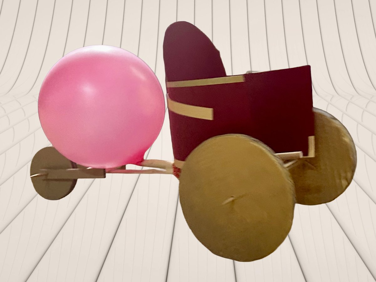 IrinaNanu's tweet photo. Testing a prototype for our Roman chariot races 🏛️🏁
Students will build balloon-powered chariots, testing weight, friction, balance, materials and propulsion. Ancient Rome as competition, design and emotion.
#ancientrome #ancienthistory #k12 #STEAM https://t.co/u1XntWgky7