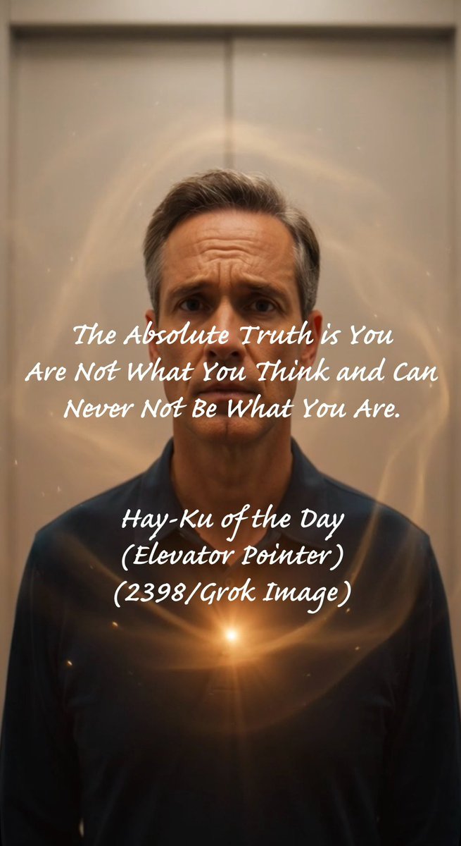 rfhay333's tweet image. Hay-Ku of the Day (Elevator Pointer) 

#Truth #Life #Light #Love #Peace #Joy #Happiness #WhoAmI #Being #Presence #Consciousness #Mind #Awareness #IAm  #TheWord #God #Spirit #Christ #Healing #Oneness #Unity #Liberty #Equality #Justice #rfhay333

“...Our Country, the 'I AM'