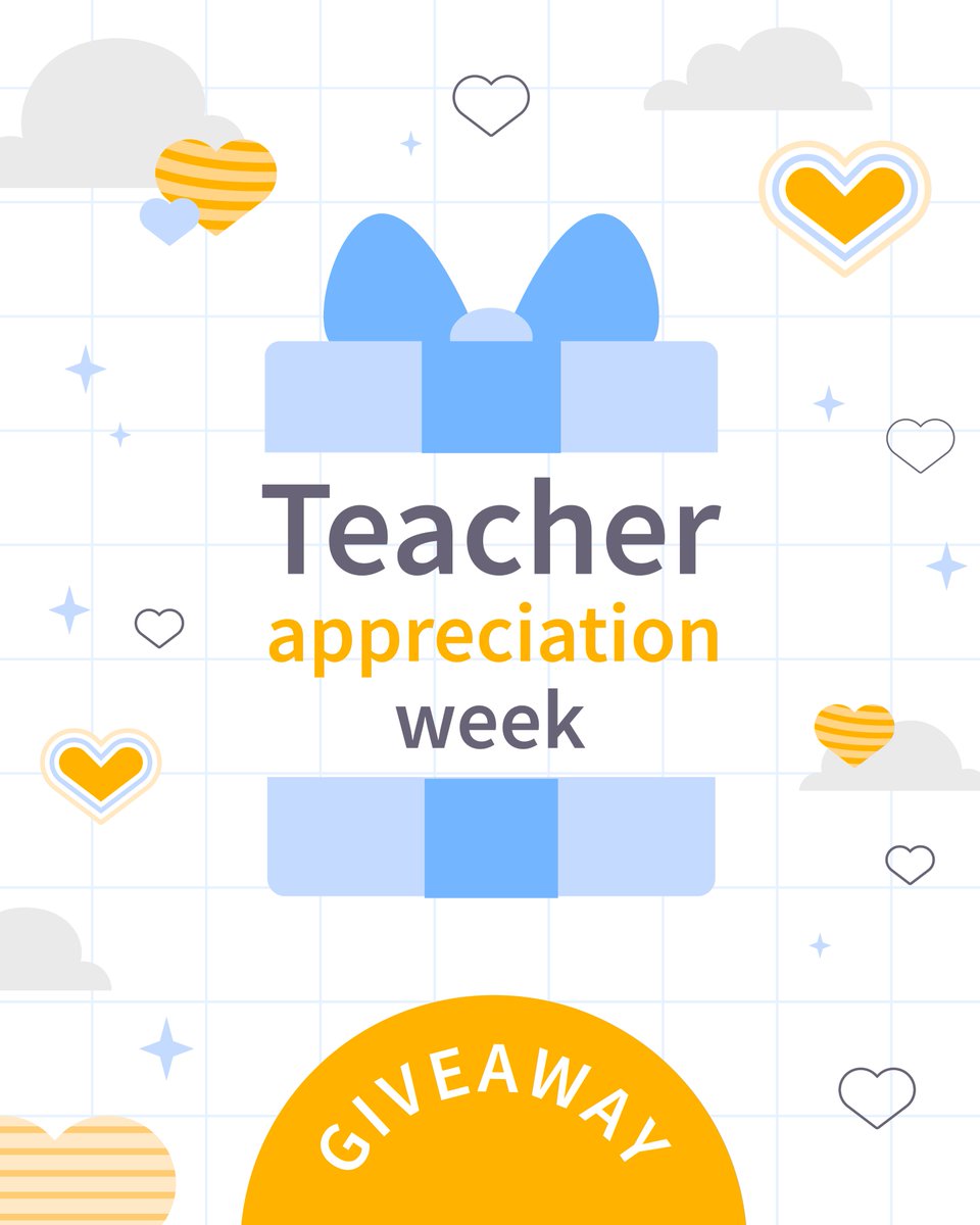 NumWorks's tweet image. Happy Teacher Appreciation Week 💛 We're giving away an exclusive NumWorks water bottle as a token of our appreciation.

To win:
💛 Follow @numworks 
👍 Like and share this post
🍎 Tag a teacher you appreciate in the replies below!

Winner chosen May 8th. Open to US residents