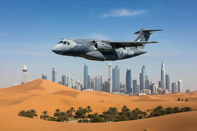 DefenseLrca's tweet photo. Embraer e Generation 5 Holding firmam parceria estratégica exclusiva para o C-390 Millennium nos Emirados, em meio a grande contrato de até 20 aeronaves 
#Embraer #C390 #Millennium #Emirados #embj3 #UAE #Generation5 #MRO
https://t.co/ZN2kKETKYb https://t.co/AiDIU0qYEo