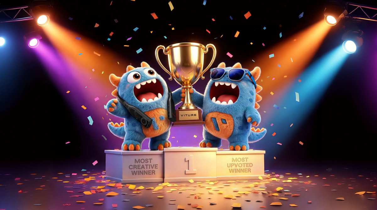 getVITURE's tweet photo. 🏆 April's #FeedTheBeast winners are in!

Grand Prize → Puzzled-Performer118 

Most Creative → Zackweenersoup + Ok-Stay3165 (we couldn't pick just one ✌️)

Hand-controlled HUDs. Bathroom gaming confessions. People leaving their desks for good.

May's contest is LIVE. New month, new Beast to win 🦾 

https://t.co/ybEQfIbfzQ
