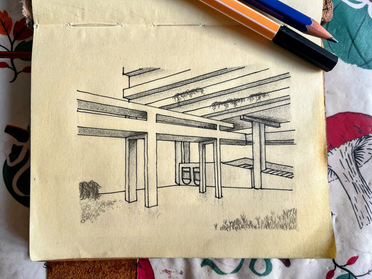eloise_games's tweet photo. Had a lovely day at the Barbican Centre and decided to try some architectural drawing from a photo I took. All drawn by hand with a pencil, pen and ruler ✏️🖊️📏
#lsbugames #barbican #artist #gamedev #architecture https://t.co/6XNIN0fv7N