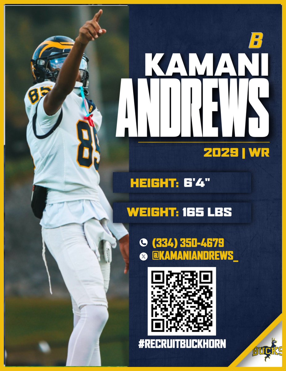 RecruitBuckhorn's tweet image. '29 WR Kamani Andrews (@KamaniAndrews_) will be back in action today! Dependable target with FBS measurables. 

📍4123 Winchester Road

#RecruitBuckhorn | #beELITE