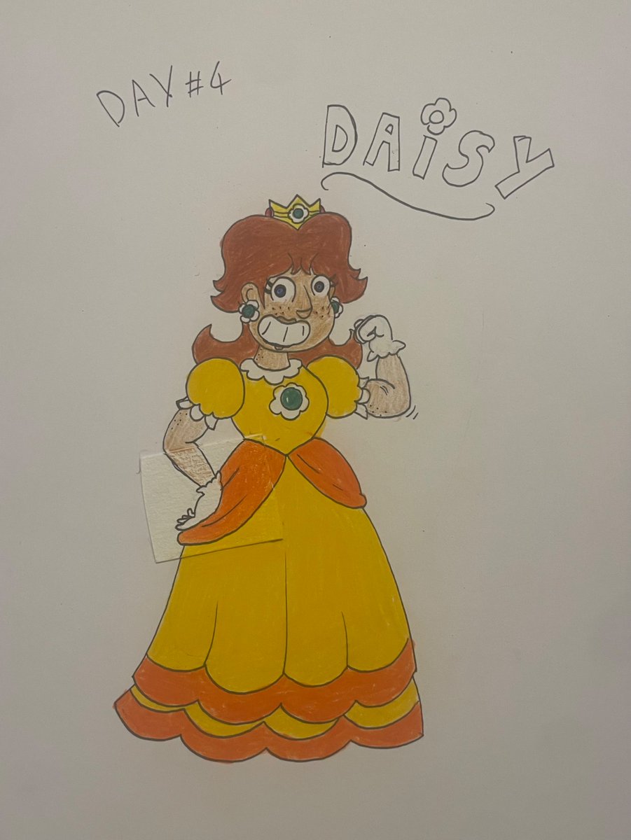 emilien301's tweet image. Mario character drawing day 4 : Princess Daisy

Wanted to give her a bit more muscle compared to the other princess 

#mario #daisy #nintendo