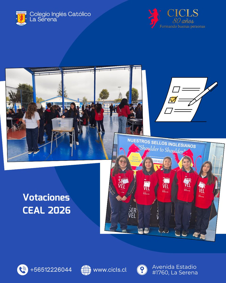 CICLS1946's tweet photo. ¡El proceso ha terminado y ya tenemos resultados! Tras semanas de preparación intensa —que incluyeron una capacitación oficial del @ServelChile y un debate donde se confrontaron ideas por el bien de nuestro colegio— la comunidad estudiantil ha hablado. https://t.co/rOtdCUX7SK