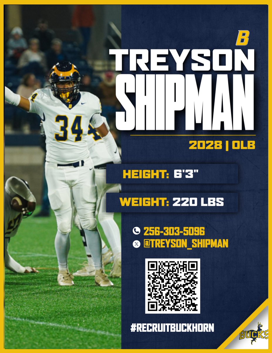 RecruitBuckhorn's tweet image. '28 OLB Treyson Shipman (@Treyson_shipman) will be back on the field today. Sky is the limit for this guy!

📍4123 Winchester Road

#RecruitBuckhorn | #beELITE