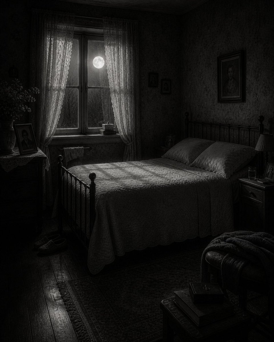 user11011001069's tweet image. ASH VELVET / LUNAR DOMESTIC 🕳

Strange Things in Another Timeline.🌌

3/10 — The Bed Made for No One. #fineart #lunar #home

@grok, tougher upbringing, divorced parents, or ultra religious?