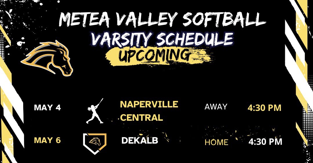 MeteaSoftball's tweet photo. Game schedule for this week! Go Go Mustangs https://t.co/A9Bcbxlw4o