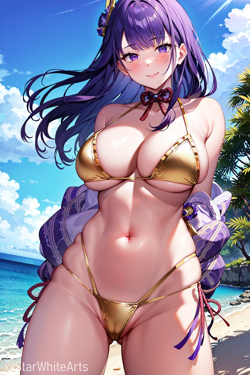 RaidenShogun935's tweet photo. It's golden week, you say, very well, I shall dress for the occasion. You should do the same, my pet https://t.co/ILpuWLgw37
