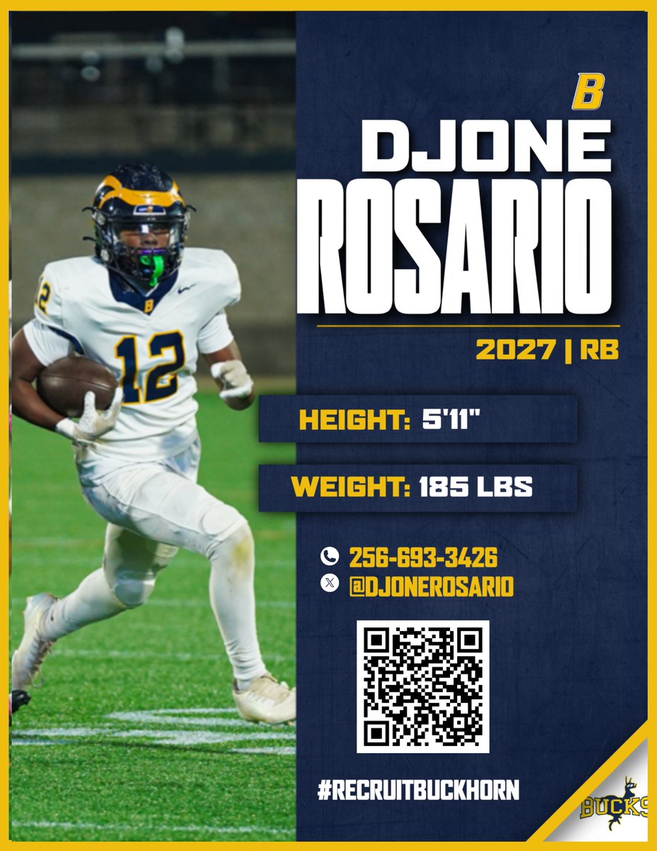 RecruitBuckhorn's tweet image. '27 RB Djone Rosario (@DjoneRosario) looking to build on a productive junior campaign. Senior year starts TODAY!

📍4123 Winchester Road

#RecruitBuckhorn | #beELITE