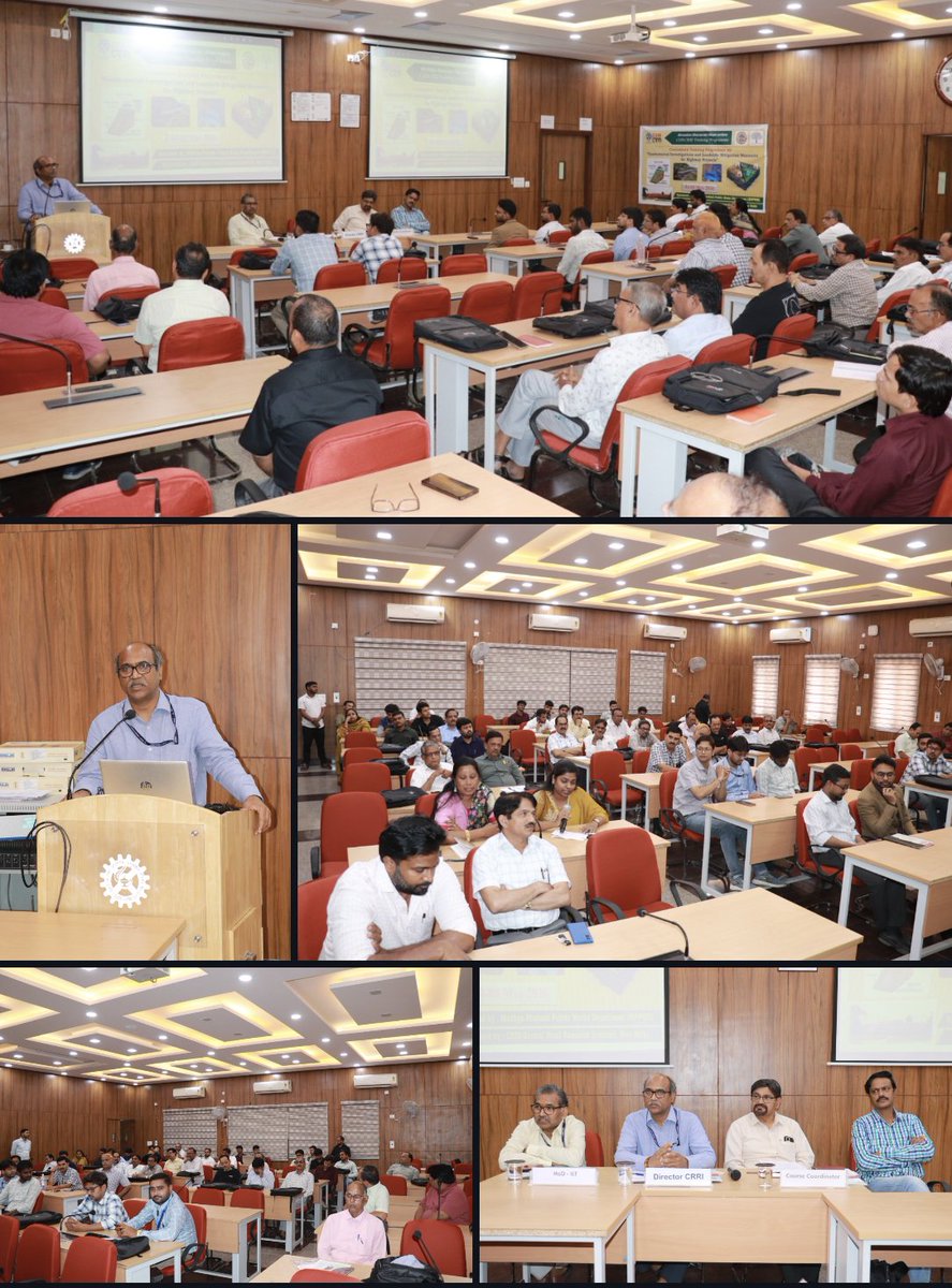 CSIRCRRI's tweet photo. @CSIRCRRI में आज से "राजमार्ग परियोजनाओं हेतु भू-तकनीकी जांच एवं भूस्खलन नियंत्रण" पर प्रशिक्षण कार्यक्रम शुरू हुआ। PWD, MP द्वारा प्रायोजित इस कार्यक्रम का उद्घाटन निदेशक डॉ. चलुमूरी रवि शेखर ने किया।
🗓️ 4-8 मई, 2026
#Geotechnical #LandslideMitigation #HighwayProjects #Training https://t.co/0JMdt6qsWm