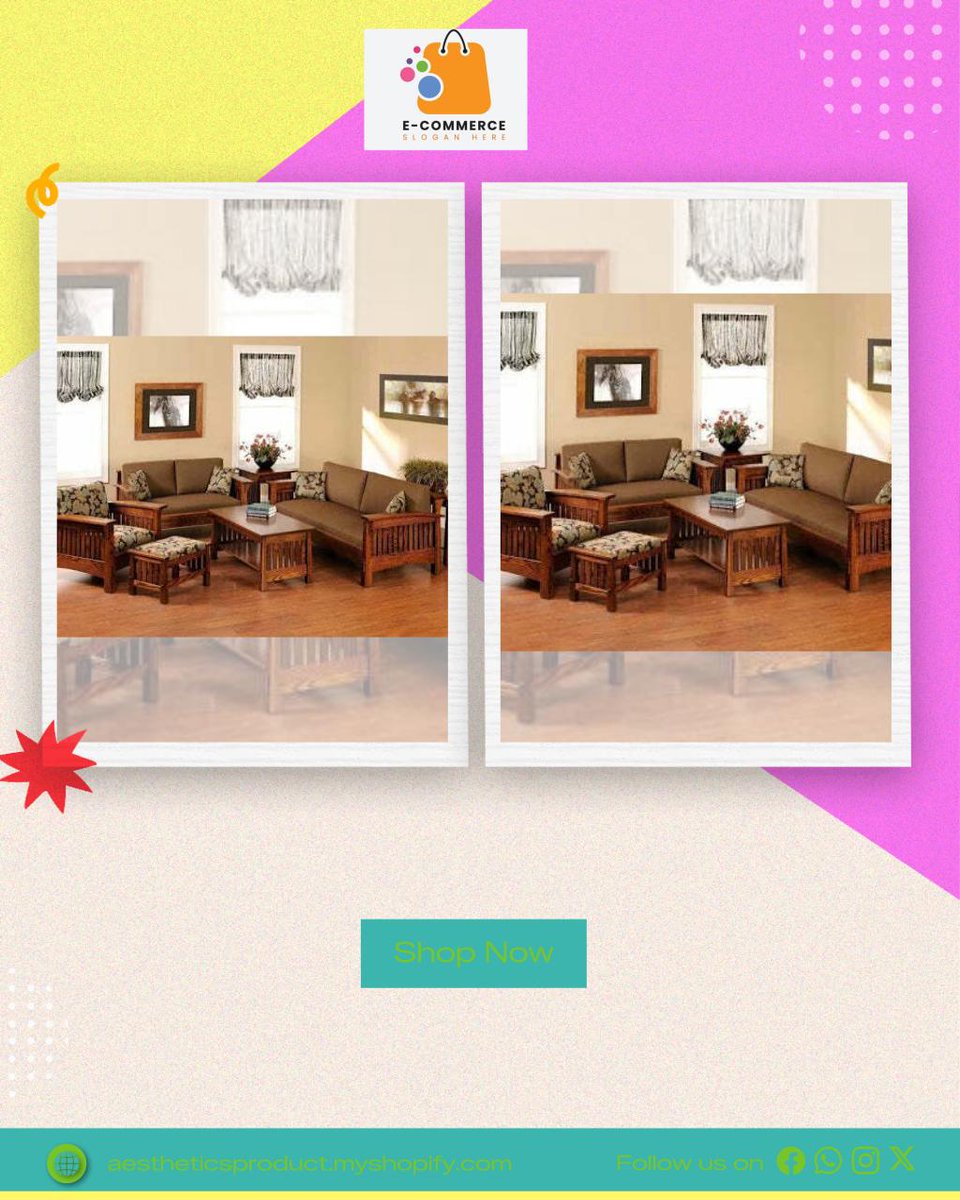 Crochetasthetic's tweet image. Transform your living space with our exquisite Wooden Sofa Set for only ₹42749. Elevate your comfort and style—make it yours today! #HomeDecor #FurnitureDesign

Shop Now aestheticsproduct.myshopify.com/products/woode…