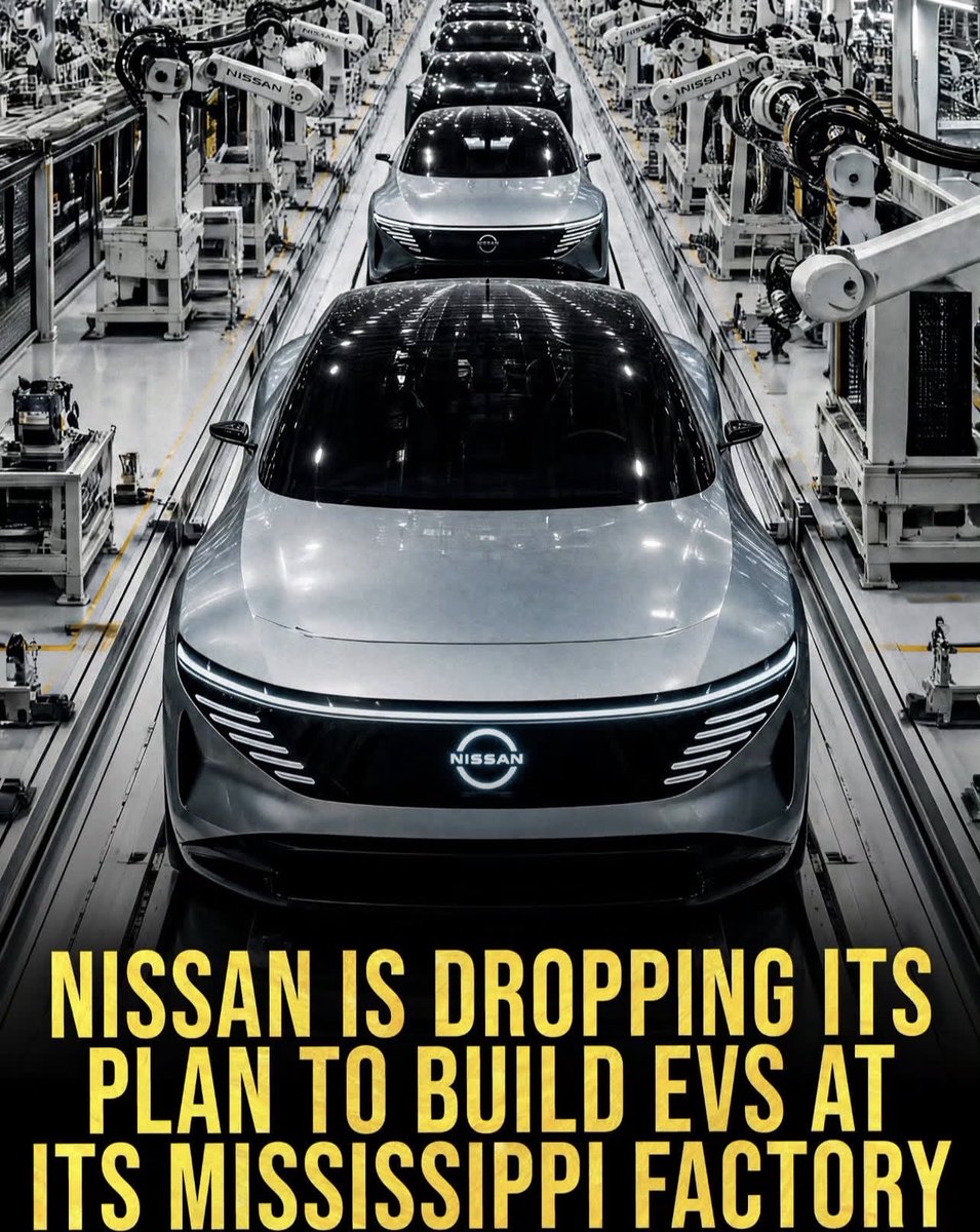Novabriefglobal's tweet image. Canton was supposed to become Nissan's EV hub.
Now it's trucks ⚡️🚚
In 2021, Nissan put $500 million behind a plan to build two electric vehicles in Mississippi.
#autoindustry #manufacturing #electricvehicles
#pickuptrucks #nissan