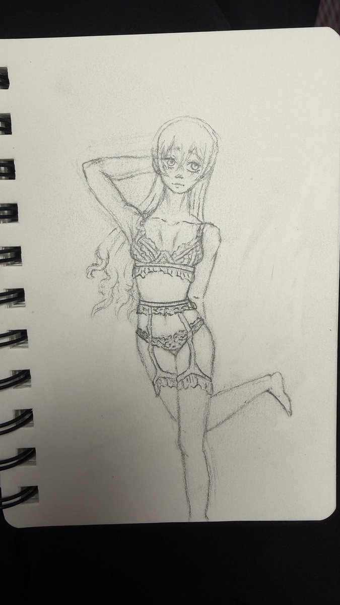 _devilsbride_'s tweet photo. I haven’t decided yet whether to add colour... I’ll leave it as it is for now. 
#BlackButler #FemCiel #CielPhantomhive #OCiel #Kuroshitsuji https://t.co/26HC0mg27K