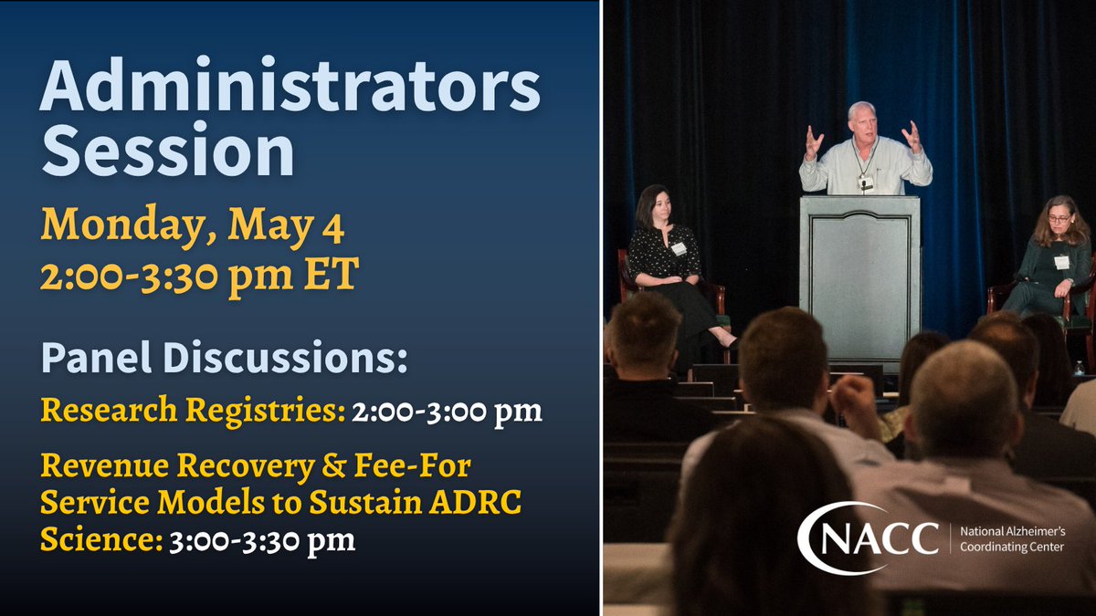 National Alzheimer's Coordinating Center (NACC) tweet media