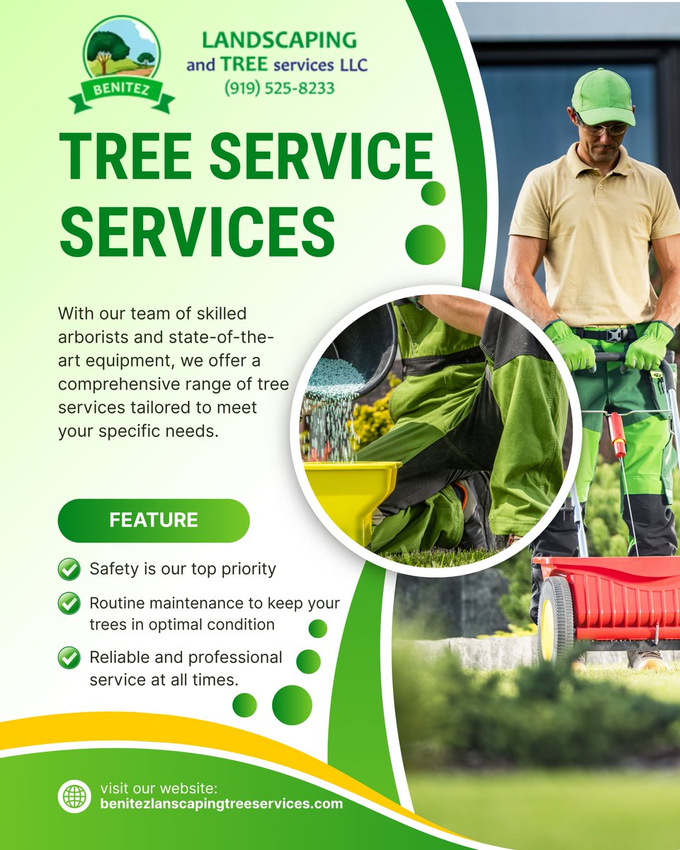 FelixBenit71825's tweet image. 🌳✨ Trees are an essential part of your property’s beauty and value, but they need proper maintenance to stay strong, safe, and healthy all year round.

#TreeCare #TreeService #Landscaping #TreeTrimming #HomeImprovement #OutdoorMaintenance #PropertyCare #Gardening