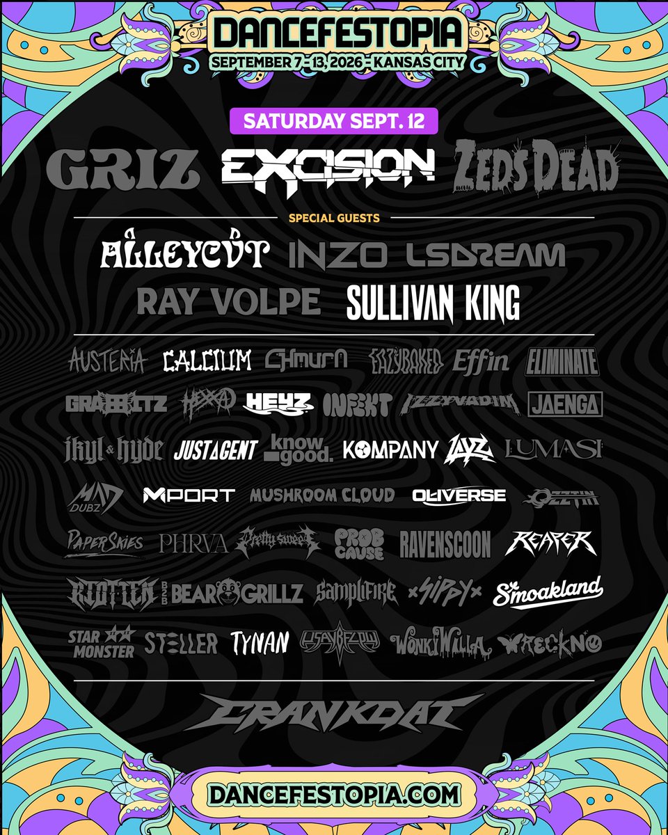 Dancefestopia's tweet photo. Saturdays are for DUBSTEP 🔥 https://t.co/2RPtne3CpB