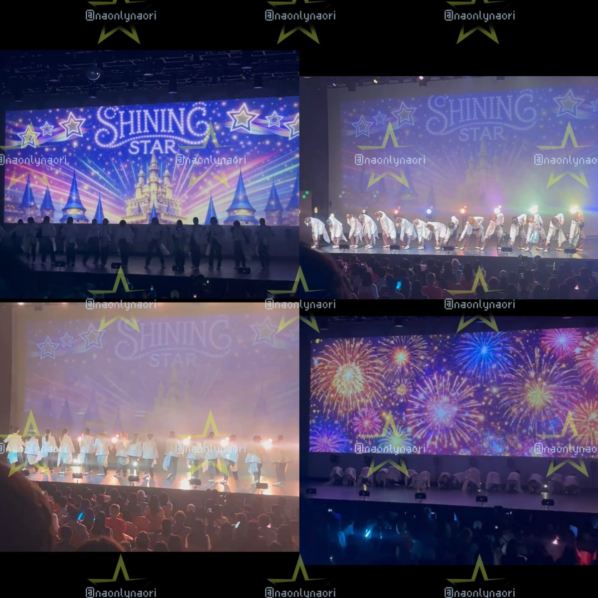 スクリーンにThe Shining Starの横アリの写真が映し出されて声出たし