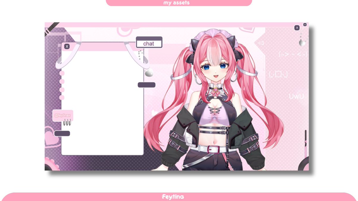 Feytinax's tweet photo. I made a simple overlay screen for stream! 𐔌՞. .՞𐦯

#VTuberAssets #VGenComm #VTuberOverlay https://t.co/E3X3zTHfcI