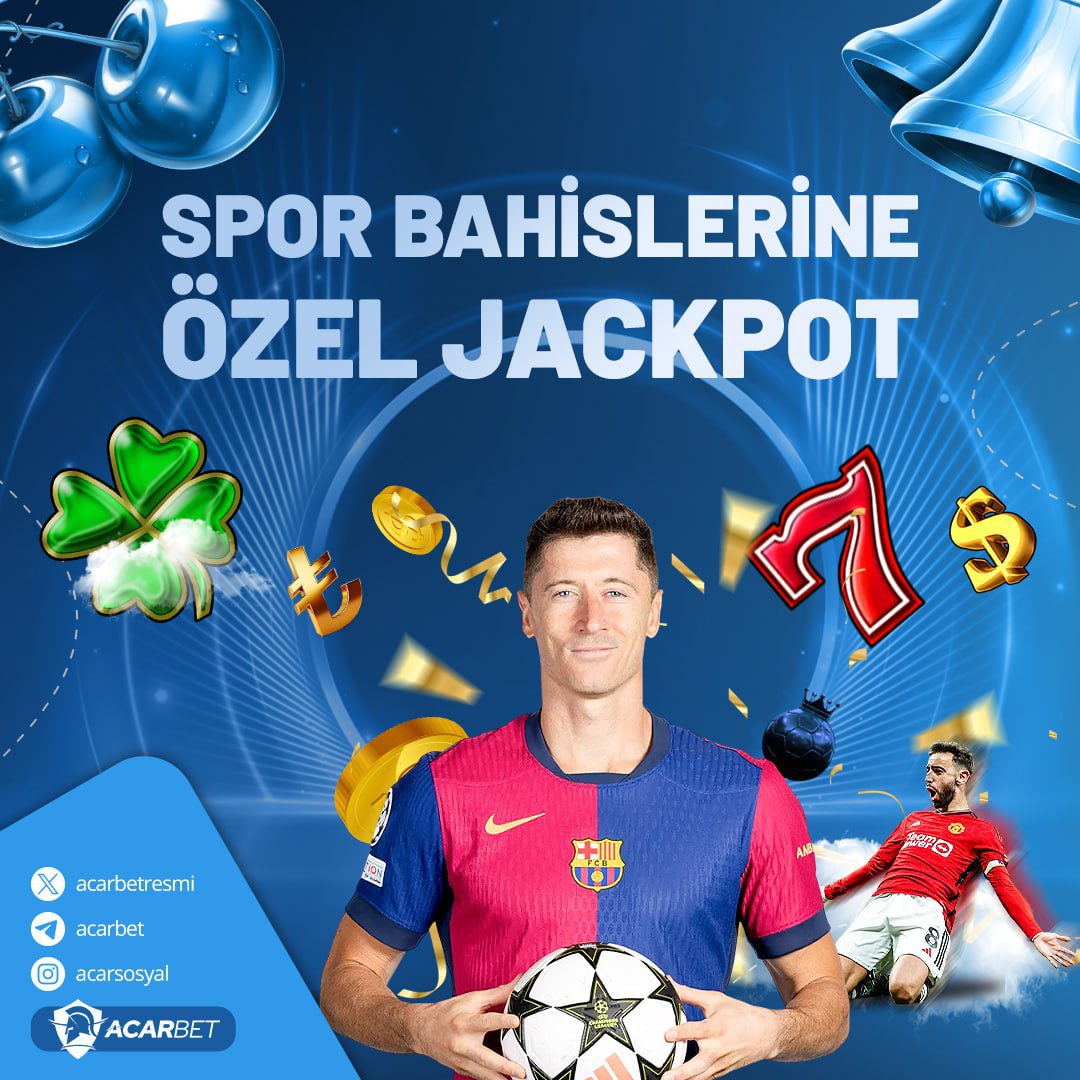 🏆 Şansını şimdi keşfet! Spor bahislerine özel jackpot fırsatını kaçırma, adrenalin ve kazanç dolu anlar seni bekliyor! 🎉 Hemen katıl, büyük kazan! 🎯 #Acarbet #BahisZamanı #Kazanç #Adrenalin #SporBahisleri