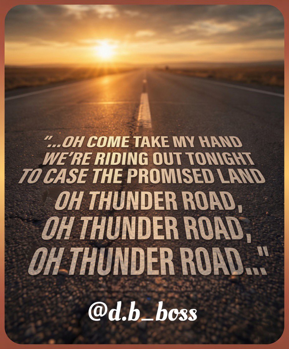 BDoltri's tweet image. This is not a song. 
This is THE SONG.

❤️🎸🇺🇸🎷🇮🇹❤️🚂❤️

#FromItalyForBruce
#ThunderRoad 
#Springsteen
#NoKings
#CavalryIsComing
#BruceSpringsteen
#LOHADT
#4Maggio
#May4st