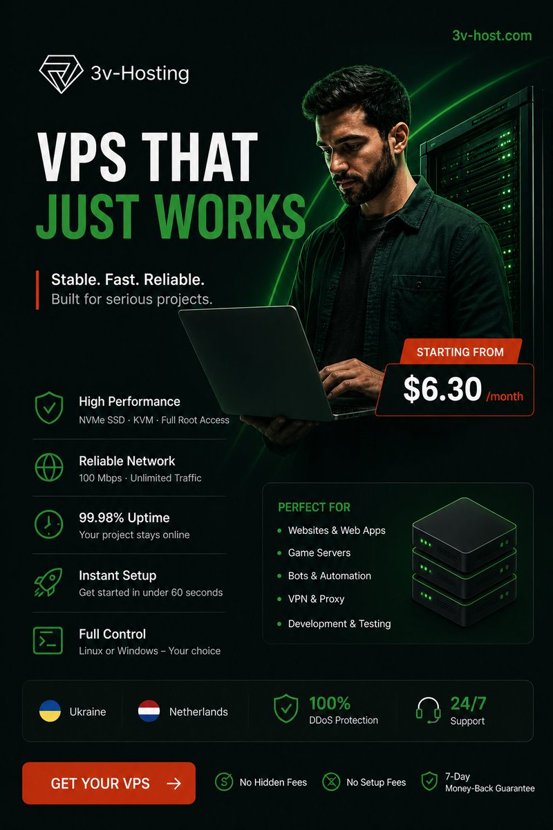 3v_hosting's tweet image. #vps #hosting #vpsserver