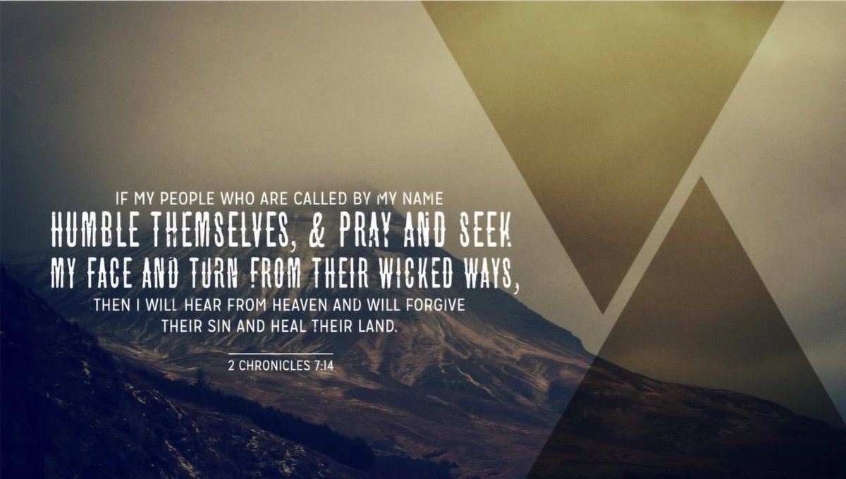 When there is trouble in life and in the land, prayer is the key to tuning things around!#MondayWisdom #MondayThoughts #MondayMotivation #prayer #Pray #Revival #Bible
