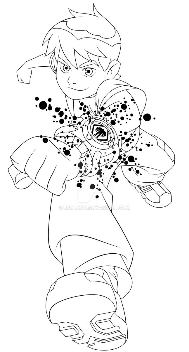 Line art for the iconic #BenTen promo art I did for the then #CartoonNetwork back in the day.