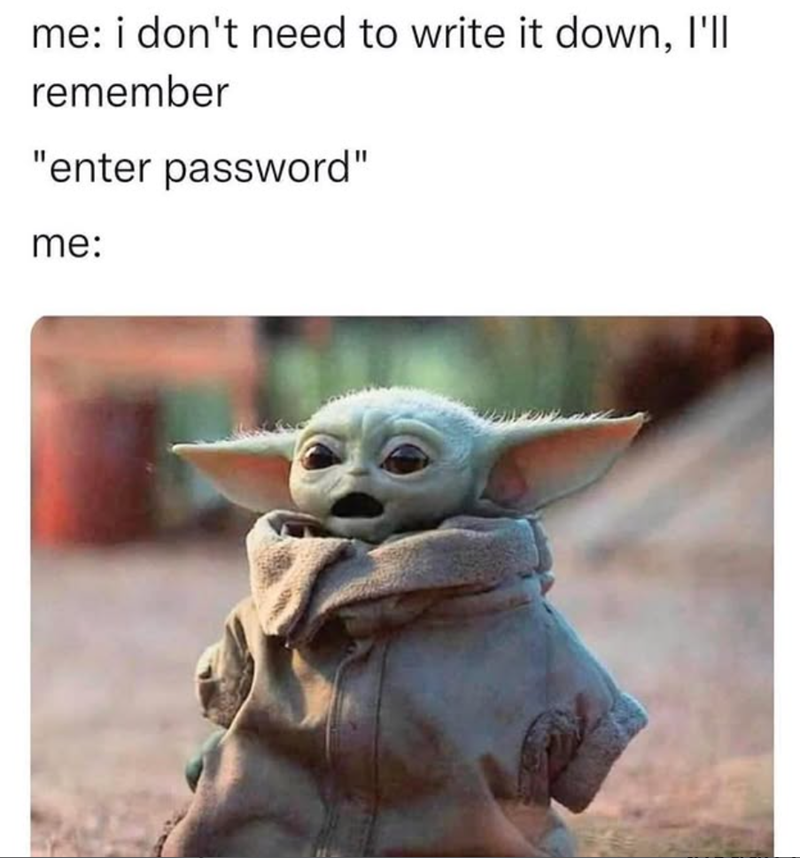 GigaSystemsInc's tweet image. Happy #StarWarsDay! 

2 of our favorite Star Wars-inspired tech memes… and they’re way too relatable.

When Task Manager becomes the problem…
&amp;amp; when you definitely should’ve used a password manager.

#Maythe4thbewithyou! ✨
Drop your favorite memes 👇

#TechHumor #RelatableTech