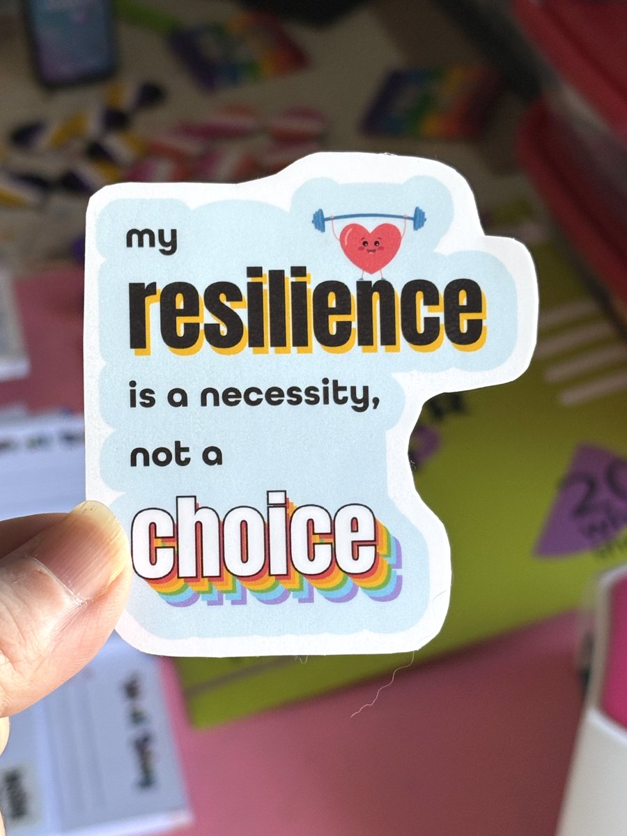 RestingPride's tweet image. Cutting out stickers all day every day right now! #stickers #buyhandmade #queerartist #mentalhealthmatters #laptopdecals
