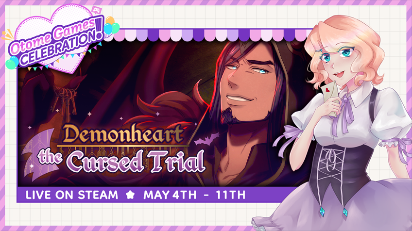 Rolling_Crown's tweet photo. The #OtomeGamesCelebration has started! 💕
Demonheart: The Ice Demon and The Cursed Trial are taking part.
Big thanks to @CrystalGameWork for organizing the event!

#Otome fans: Find it on Steam to support indie otome devs and discover your next great romance! 🧛‍♀️ https://t.co/TQFNO2RkXk