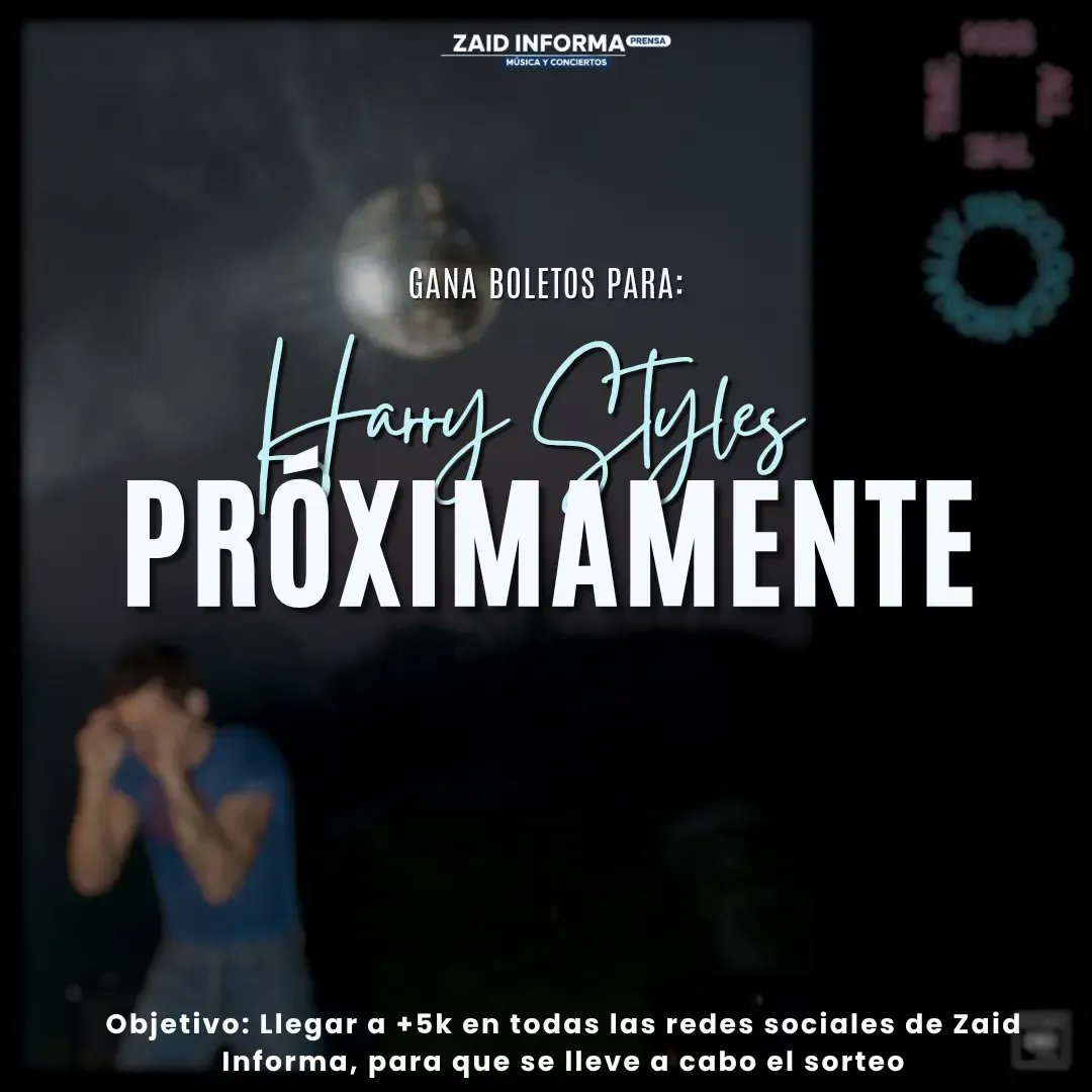 minutodeprensa's tweet photo. ¡RECUERDA QUE YA FALTA POCO PARA VER A HARRY!

Tan sólo sigue los pasos de la dinámica 

#zaidinforma #harrystyles #musica #tendencia #boletos https://t.co/LDOUiIBZnj