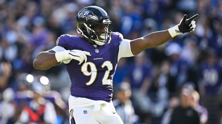 LiveRavenNation's tweet image. ESPN’s Mina Kimes said if Nnamdi Madubuike returns and is paired with Travis Jones and Calais Campbell, the Ravens “could have their best defensive line in years.” 👀