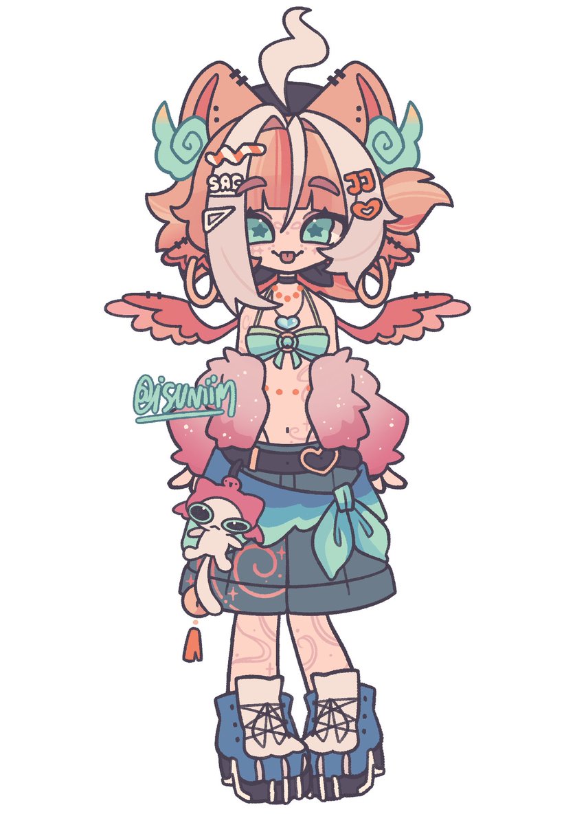 isuniim 🍊 CUSTOMIZABLE MODEL WIP tweet media