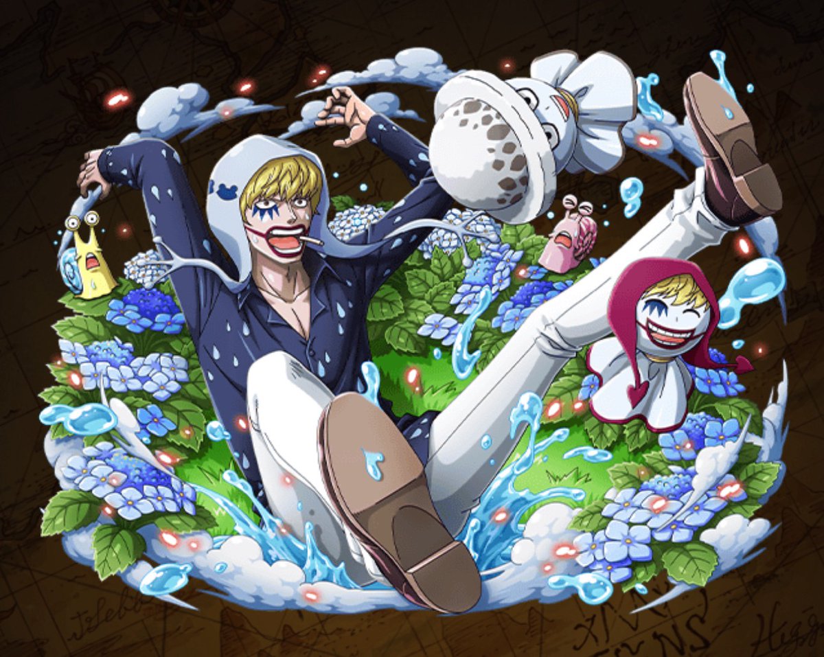 binkssake_optc's tweet photo. 一番くじ ロシナンテ コラソン トレクルのイラスト配色(リペイント)

#ONEPIECE 
#コラソン
#ロシナンテ
#リペイント
#トレクル https://t.co/P9NBqkzaJE