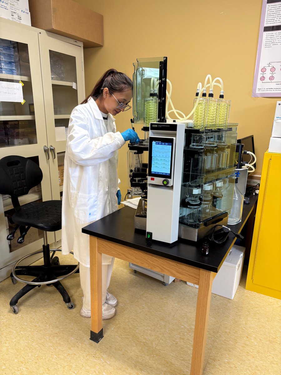 It’s OJT time at the college which means it’s time to introduce the Applied Biotechnology Research Centre OJT students! 

Meet Swaichchha! She's a student in the Bioscience Joint Degree program. Today she was extracting some bioactive compounds. Welcome aboard, Swaichchha!👩‍🔬