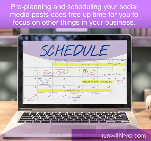 RunWithItVA's tweet photo. It is true. Setting time aside to pre-plan helps save you time and allows you to implement a strategy. 

#internetbusiness #socialmediaforbusiness #digitaltips https://t.co/rlRDUEtoQE