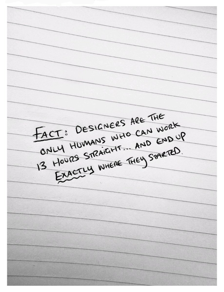 imaizzynation's tweet image. Community support notice:
To every designer who spends a whole day working, only to find they've gone backwards... I salute you. Have a great week.
#design #designer #creative