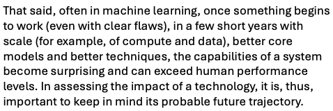 lescarr's tweet photo. This quote from an AI paper in Nature tells you everything about the AI field's current attitude to rigour - the fact that our results aren't particularly good now is proof that they are going to be brilliant in a few years! https://t.co/BVIkmSNok6