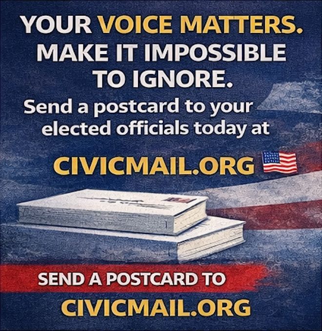 CivicMail's tweet image. Could you take 2 minutes to influence policy? civicmail.org 

#advocacy #politics #government #usa #America #News #change #activism #BreakingNews #ICYMI #civicmail #petitions #actions #petition #political #policy