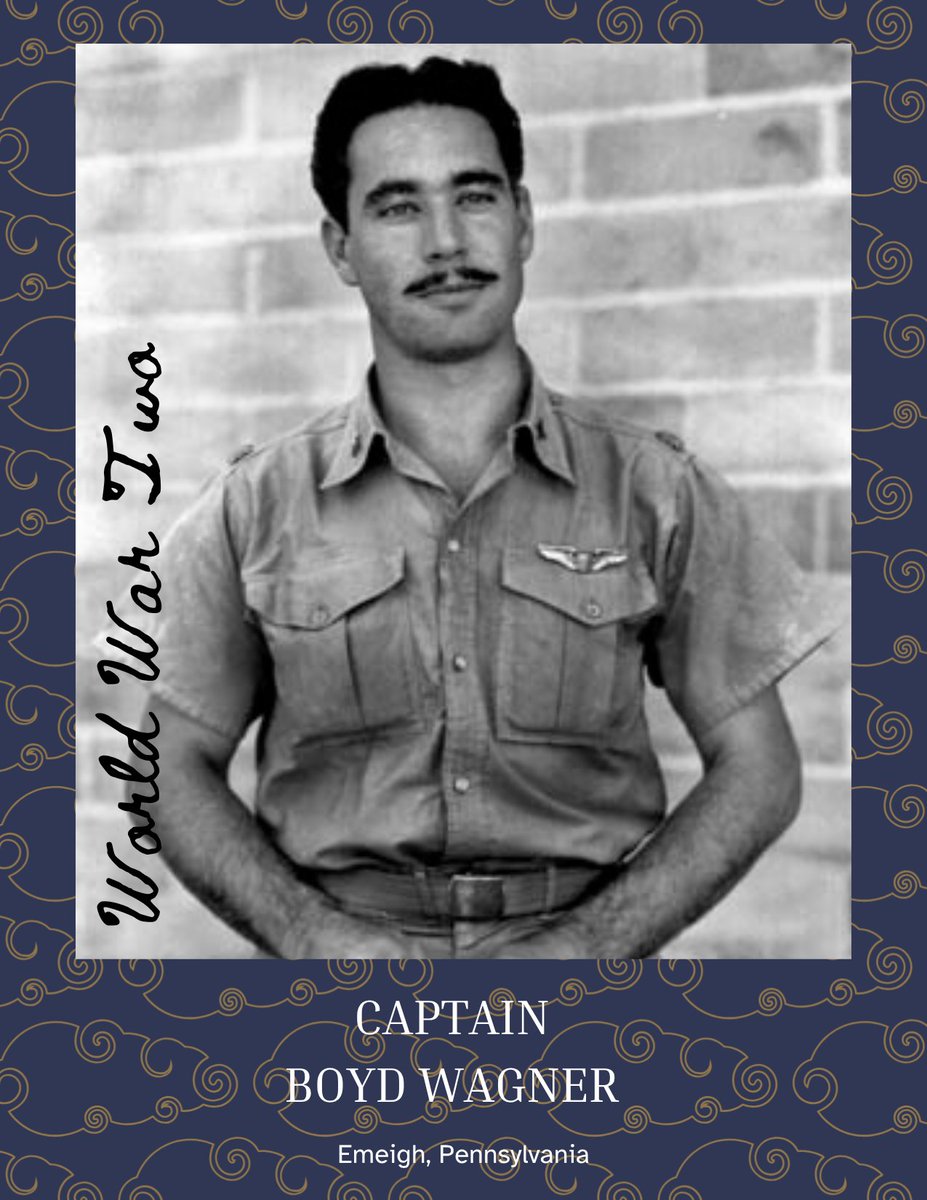 ArmyHeritage's tweet image. During the month of May we are focusing on the soldier stories of the Flying Tigers. Today we are sharing the stories of Private First-Class Russell Hamler and Captain Boyd Wagner.

 #FlyingTigers #WWIIHistory #MilitaryStories #PrivateFirstClass