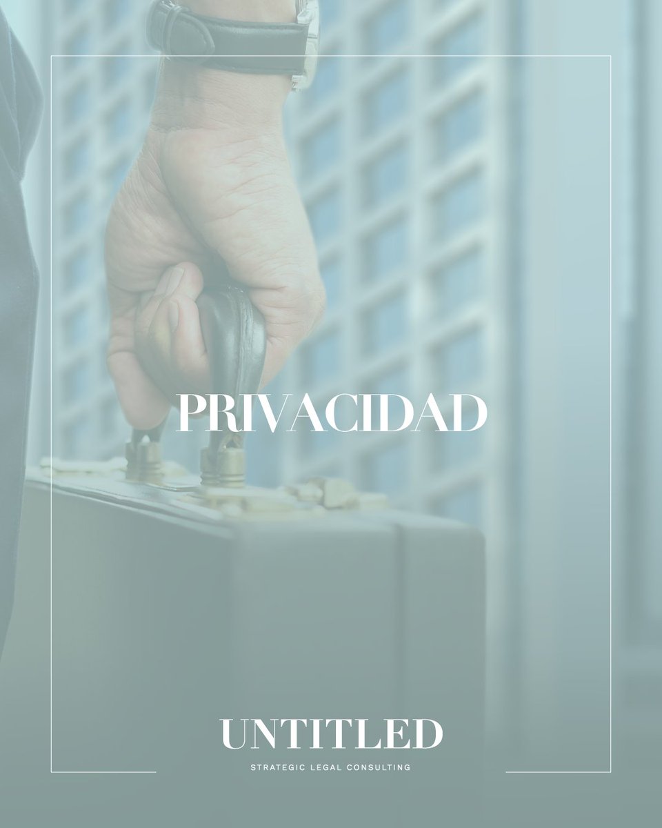La privacidad es esencial para nuestros clientes y para nuestro equipo. Es una elección, un compromiso y un valor. #SomosUntitled