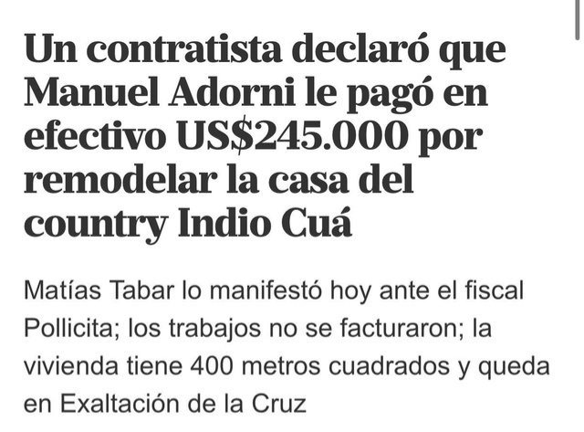 245 mil dólares más se suman a todos los gastos de Adorni con un sueldo de 3 millones. A esta altura tendria que estar procesado.