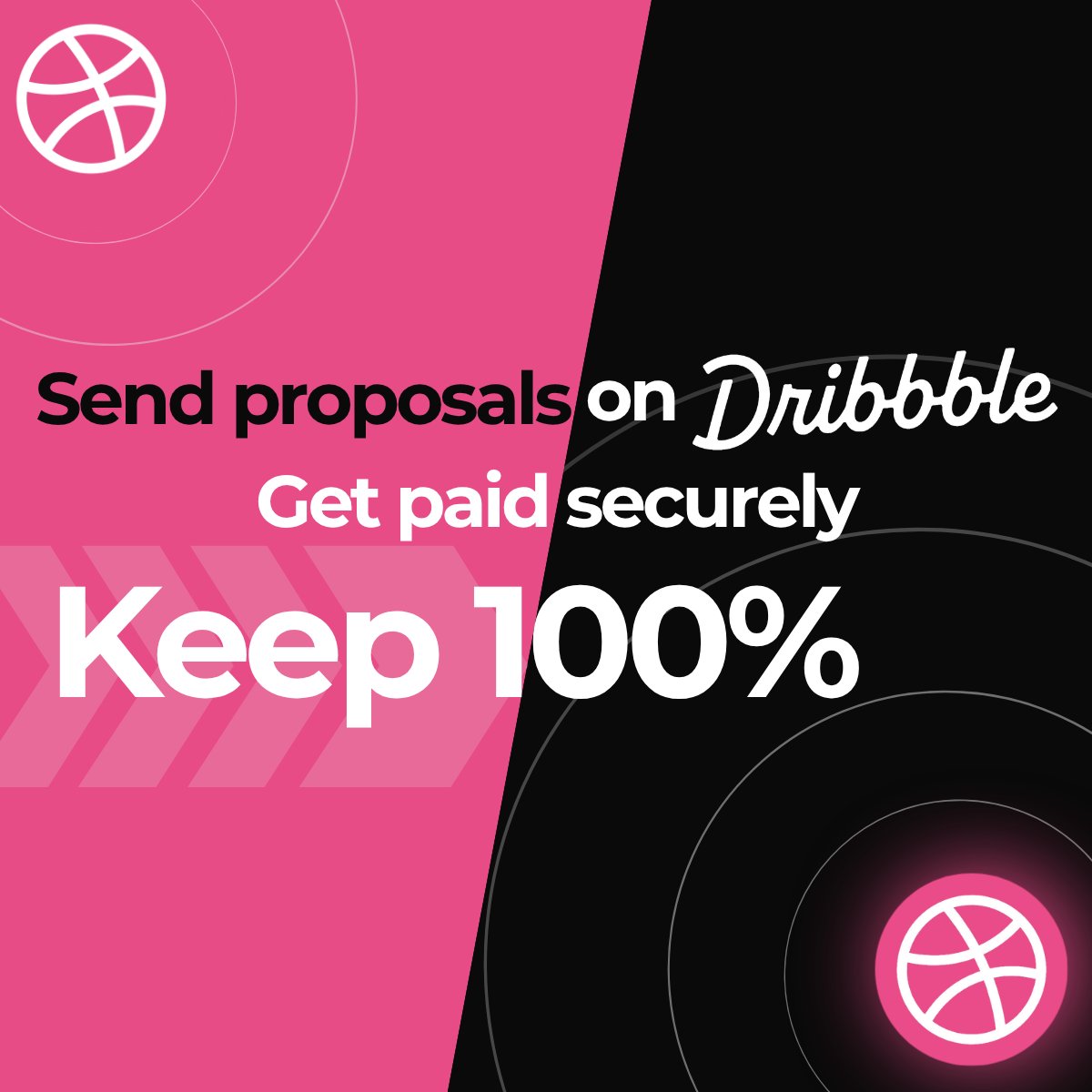 Dribbble tweet media